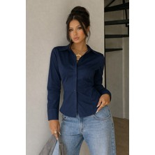 Tarz Cool Kadın Premium Gömlek Slim Fit Uzun Kollu Şık Ofis Günlük Kombin Basic Klasik Gömlek