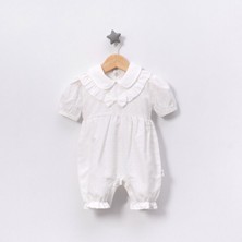 Jolly Joy Puanlı Tüllü Kız Tulum - Ekru - 0 - 1 Ay Ekru