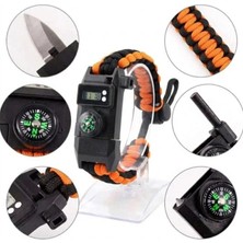 Uravas Store Paracord Dijital Saat Düdük Hayatta Kalma Tcu Kamp Bilekliği