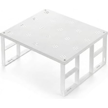 Skygo Ottohaus Dolap Içi Düzenleyici Raf - Mutfak Dolabı ve Tezgah Üstü Raf Yükseltici - Tabak, Bardak ve Baharat Organizeri - Beyaz