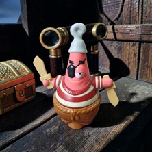 Hureggo Vintage Orijinal Patrick Star Korsan Figür & 9.5 cm