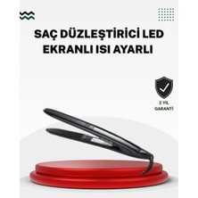 Uravas Store 2025 Seri Profesyonel Isı Ayarlı Titanyum Kaplama Düzleştirici Dijital Ekranlı