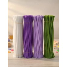 Evinizin Vitrini 100 Adet 4 Renk Şönil Çiçek Yapım Seti
