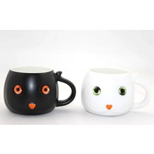 Uravas Store Porselen Kedili Kupa Bardak AALK2522