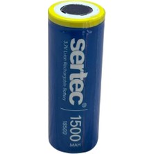 Uravas Store Sertec 3.7V Li-Ion 18500 1500 Mah 1c Şarjlı Pil