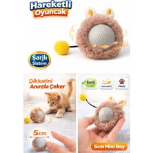 Uravas Store Kp Şarjlı Hareketli Peluş Oyuncağı Kuyruklu 5 cm – Interaktif Titreşimli Hareketli Top