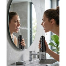 Uravas Store Ipx7 Su Geçirmez Şarjlı Ağız Duşu 320 ml Su Tanklı 4 Modlu Temizlik