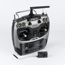 Radiolink AT9SS Pro 10 Kanal 2.4ghz Uzaktan Kumanda ve R12DS Alıcı Seti-Gümüş Renk