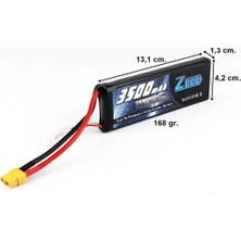 Zeee Power 2s, 7.4 Volt, 3500 Mah, 100C, XT60 Fişli, Li-Po Pil Grubu