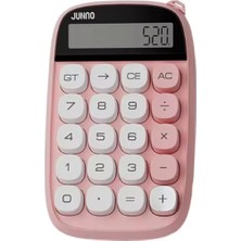 Uravas Store Sevimli Kare Tuşlu 10 Haneli Ldc Ekran Hesap Makinası Pembe