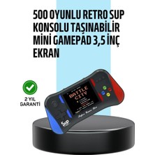 Uravas Store 3,5 Inç Ekranlı Taşınabilir El Konsolu – 500 Klasik Oyunla Eğlence Yanınızda