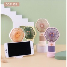 Alfa Life Marketing Mini Taşınabilir Şarjlı El Fanı Masa Üstü Telefon Tutmalı