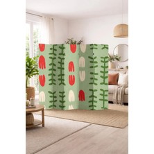 Artavessa Dekoratif 5 Kanatlı Dijital Baskılı Kanvas Paravan - Seperatör - 200X180 cm - Model 10