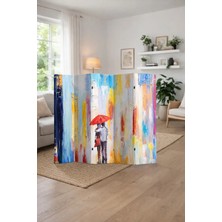 Artavessa Dekoratif 5 Kanatlı Dijital Baskılı Kanvas Paravan - Seperatör - 200X180 cm - Model 9