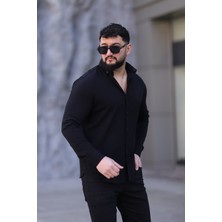 L-KOM Erkek %100 Pamuk Gömlek Uzun Kollu Regular Fit