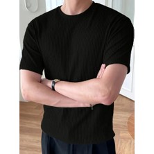 Ru Collective Erkek Kısa Kollu Bisiklet Yaka Triko Tişört