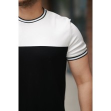 Ru Collective Erkek Parçalı Renk Kısa Kollu Tişört