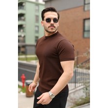 Ru Collective Erkek Fitilli Bisiklet Yaka Triko Tişört