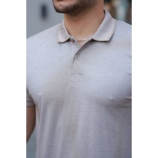 Ru Collective Erkek Yakalı Kagi Kumaş Kısa Kollu T-Shirt