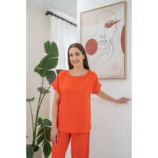 Ru Collective Oranj T-Shirt ve Pantolon Takım