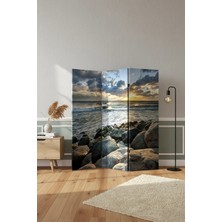 Artavessa Dekoratif 3 Kanatlı Dijital Baskılı Kanvas Paravan - Seperatör - 120X180 cm - Model 14