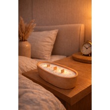 Dekoratif Kayık Mum – Vanilya & Karamel Aromalı