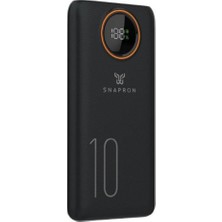Snapron Snp-3012 10.000 Mah Lcd Ekran Dahili Kablolu 22.5W Hızlı Şarj Powerbank