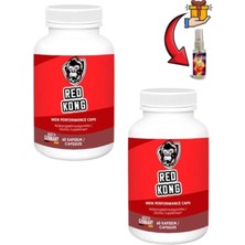 Cocobella Red Kong Erkeklere Çok Özel 60'lı x 2 Ad+Lustra Erotikmasaj Yağı