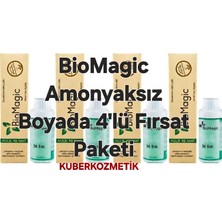 3.00 Koyu Kahve Biomagic Amonyaksız Organik Saç Boyası (4 Boya 4 Oksidan)