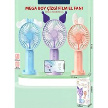 Alfa Life Marketing Mini Taşınabilir Şarjlı El Fanı Masa Üstü Telefon Tutmalı