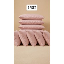 Caryum Yastık Kılıfı Fermuarlı 2 Adet Pamuk Pudra Astar 50X70 cm Sıvı Geçirmez