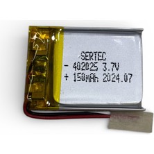 İsmiyle Al Sertec 402025 3.7V 150 Mah Li-Polymer Pil (DEVRELI/1.5A)