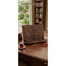 İskender Wood Ahşap Ahşap Risale-I Nur Vecizeli Kitap Kuran Okuma Rahlesi Tablet Tutucu Stand