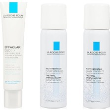 Nuvvo La Roche-Posay Effaclar Duo+ Cilt Bakım Kremi ve Hassas Ciltler Için Termal Su 50MLX2 Bakım Seti