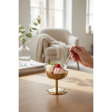 Akayev Aurea 8 cm Gold Çelik Ayaklı Dondurmalık, Ikramlık,çerezlik ve Sunumluk