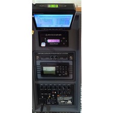 Bots Kn 1102TV Mp Aktif Hoparlör (1el 1yaka Kablosuz Mikrofonlu Şarjlı Seyyar Anfi)