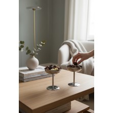 Akayev Aurea 2li 10 cm Çelik Ayaklı Ikramlık,çerezlik ve Sunumluk