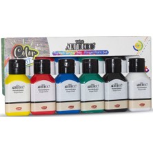 Kitabevimden Artdeco Parmak Boyası Seti 6X75 ml Temel Renkler