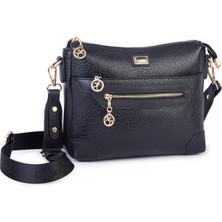 Nas Bag Kadın Spor Şık Günlük Postacı Çapraz Çanta (En 25 cm ;boy 22 cm ) Siyah Victoria