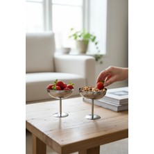 Akayev Aurea 2li 13 cm Çelik Ayaklı Ikramlık,çerezlik ve Sunumluk