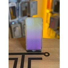 Avcı Teknoloji Market iPhone 11 Pro Max Uyumlu Parıltılı Desenli Renkli Şeffaf Silikon Kılıf