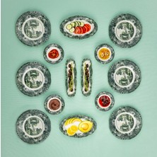 Fecra Vintage Emerald 14 Parça Kahvaltı Takımı