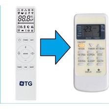 Tayfun Tg ile Uyumlu Inverter Klima Kumandası-Resimde Sağdaki Gönderilir