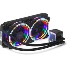  dkccw246 aquaforce w246 240mm fixed rgb ledli sıvı soğutma ışlemci fanı