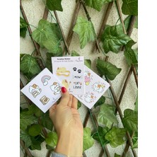 Tiny Stories TR Sevimli Karakter Sticker Seti - 24 Yaprak 96 Adet/ajanda, Günlük, Bullet Journal , Scrapbook