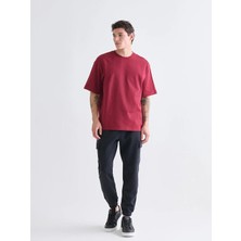 LC Waikiki Xsıde Bordo Bisiklet Yaka Penye Erkek Tişört