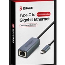  enkado ekd-tp45 type-c usb 3,1 to 10-100-1000 gigabit ethernet adaptör