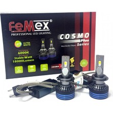 Femex Peugeot 206+ 2009-2013 Kısa Far LED Ampul Cosmo Plus H7