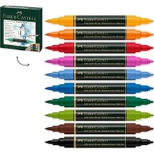 Skygo Dürer Markör Seti, 10’lu, Çift Uçlu, Suda Çözünebilir Mürekkep, Parlak ve Kalıcı Renkler