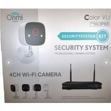 Apronx Bs420 4 Kanal Nvr + 3Mp 4 Kamera Full Color Mik. Wifi Set Güvenlik Kamerası